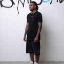 CAMISETA SLIM EMBORRACHADA PRETA