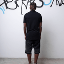 CAMISETA SLIM EMBORRACHADA PRETA