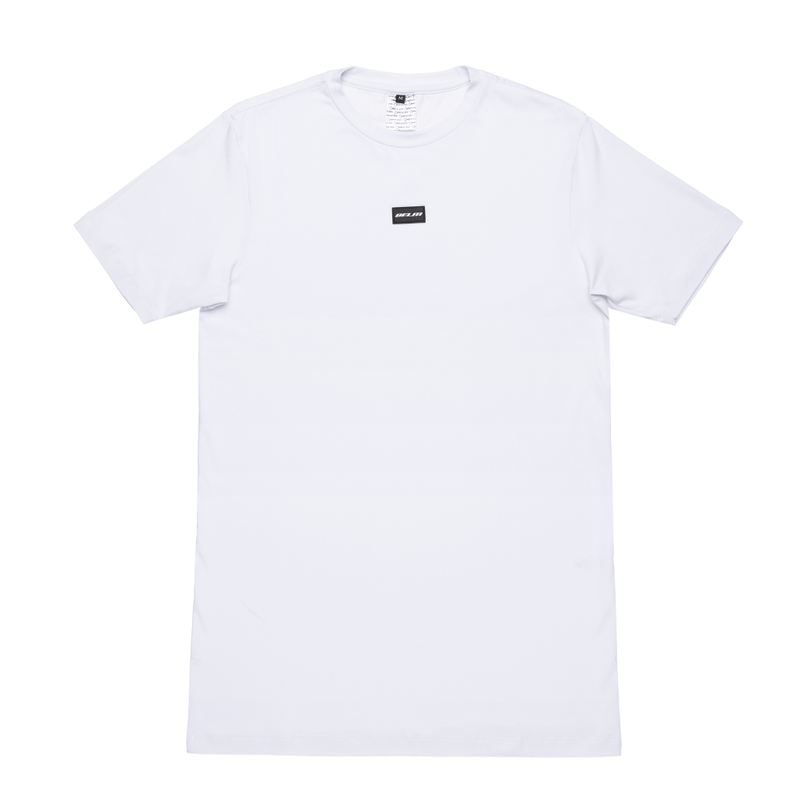 CAMISETA SLIM EMBORRACHADA BRANCA