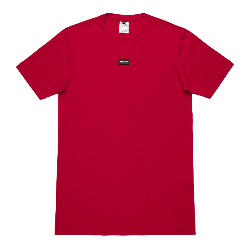 CAMISETA SLIM EMBORRACHADA VERMELHA
