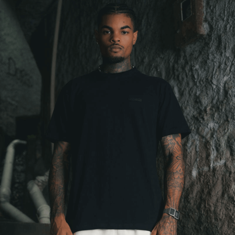 CAMISETA BÁSICA COTTON BELMONTH PRETO