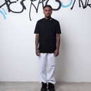 CAMISETA BORDADA NA GOLA BELM PRETA