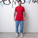 CAMISETA SLIM EMBORRACHADA VERMELHA