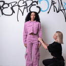 JAQUETA JEANS NATH FISCHER ROSA