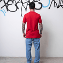 CAMISETA SLIM EMBORRACHADA VERMELHA