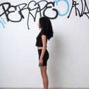 BABY TEE STAR B PRETO