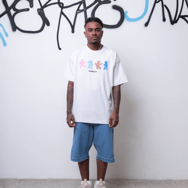 CAMISETA MOOD URSOS PERSPECTIVA OFF-WHITE