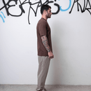 CAMISETA BORDADA NA GOLA BELM MARROM