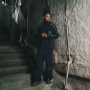 CALÇA TACTEL STARBELM PRETO COM BRANCO