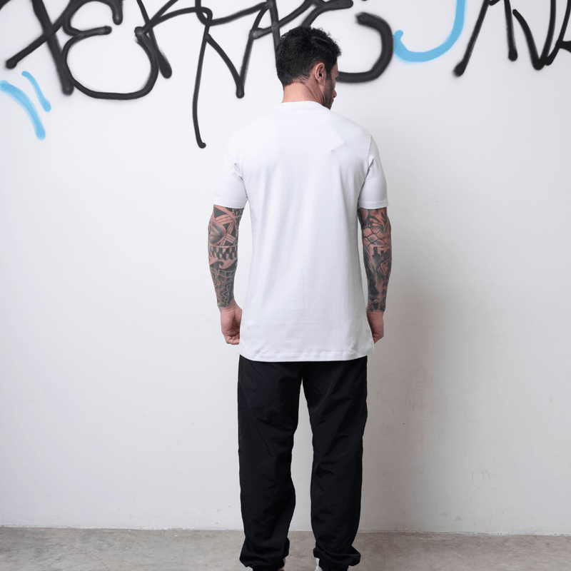 CAMISETA SLIM EMBORRACHADA BRANCA