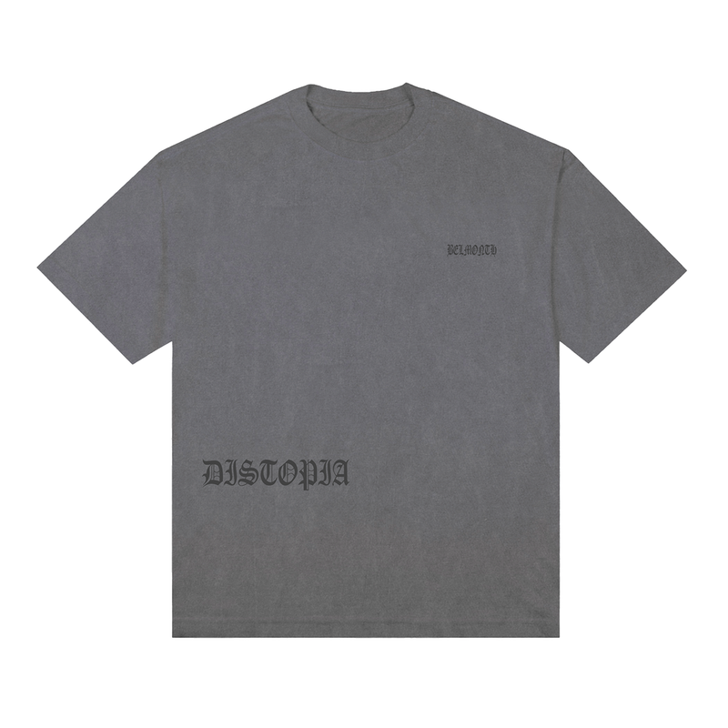 CAMISETA OVERSIZED HUXLEY CINZA-ESTONADO