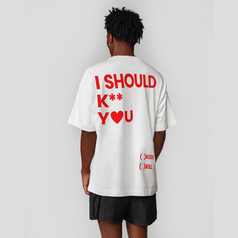 Camiseta I SHOULD K** YOU Modelo Oversized