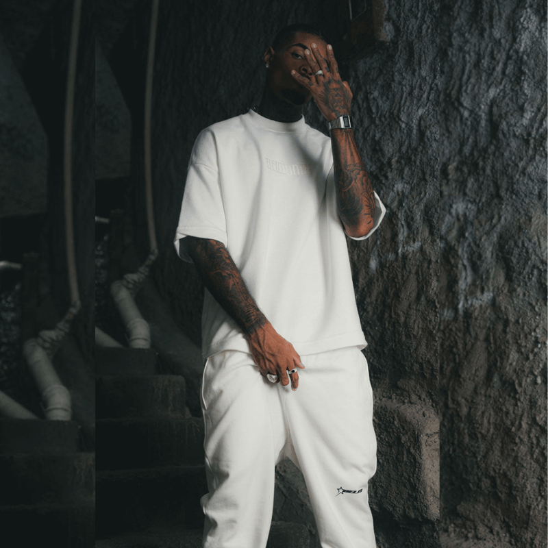 CALÇA MOLETOM STARBELM BRANCO