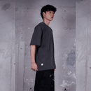 CAMISETA OVERSIZED HUXLEY CINZA-ESTONADO