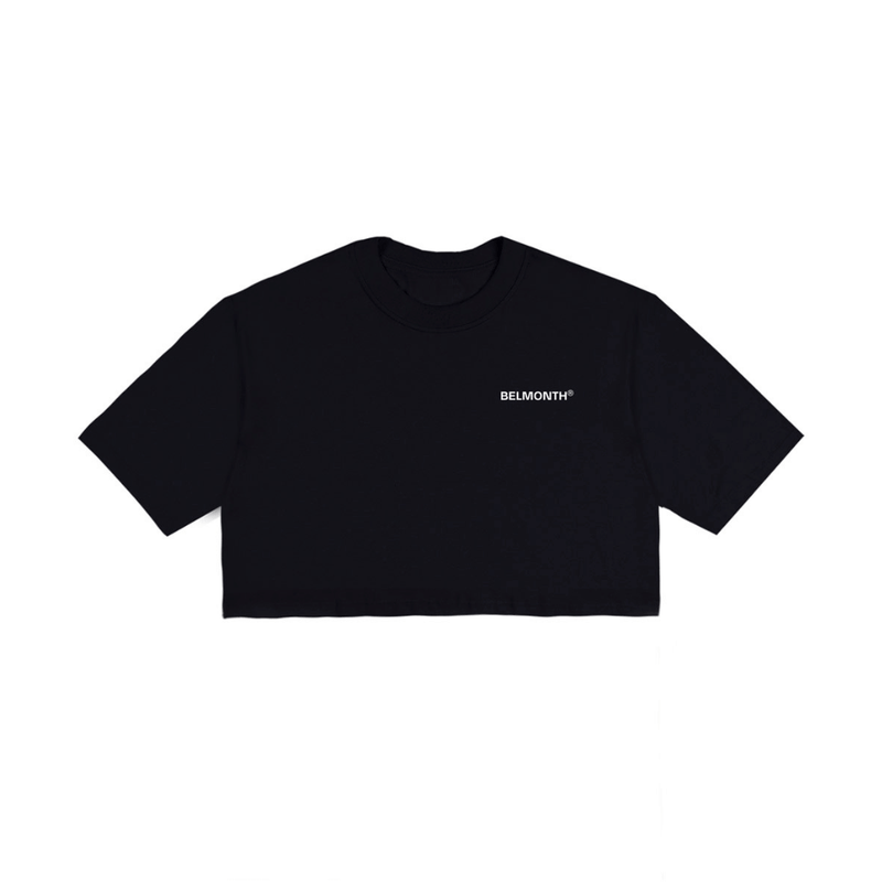 CROPPED OVERSIZED BASIC PRETO