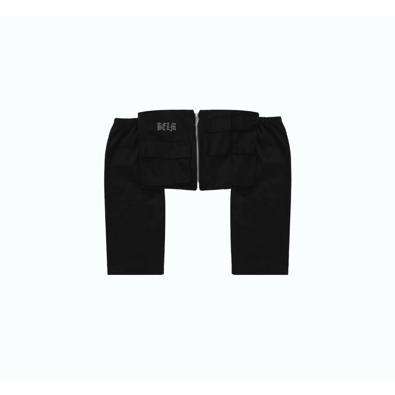 CROPPED SARJA DISTOPIA PRETO