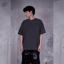 CAMISETA OVERSIZED HUXLEY CINZA-ESTONADO