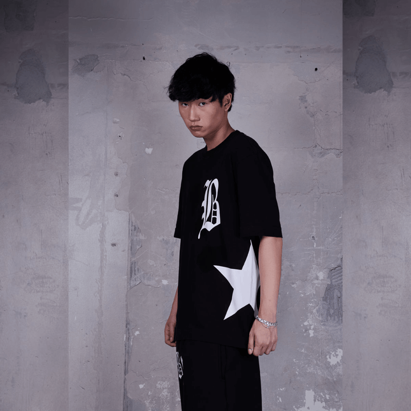 CAMISETA TUBULAR STAR B PRETO