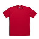 CAMISETA BASICA VERMELHA BORDADA NA GOLA